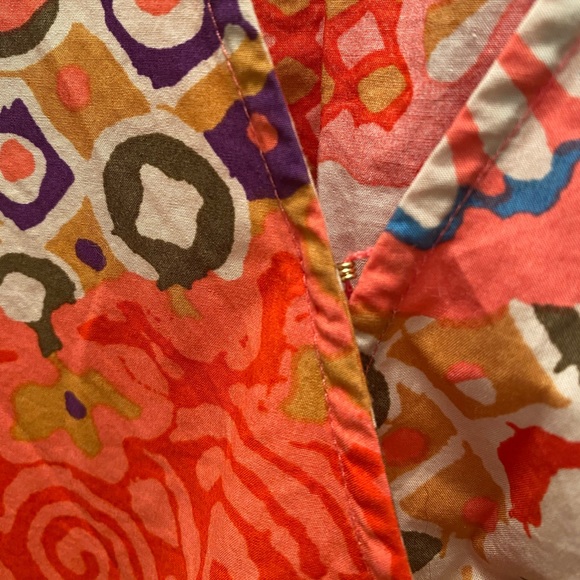 J Crew Colorful Floral Print Wrap Top - Picture 9 of 9